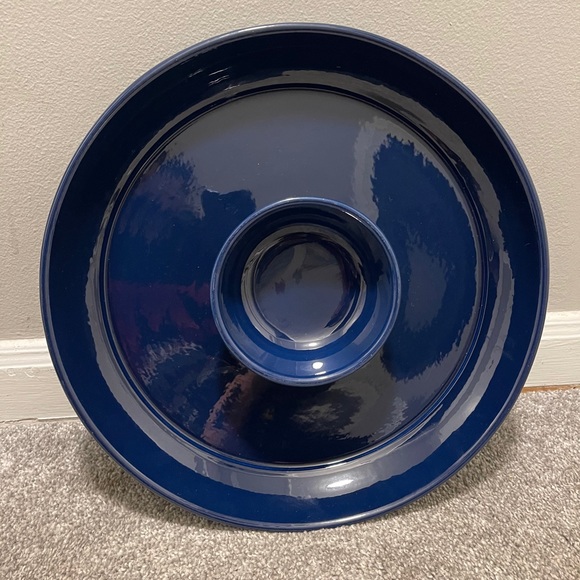 Gaetano Pottery Other - Vintage Gaetano Pottery Blue Ceramic Chip Dip Dish